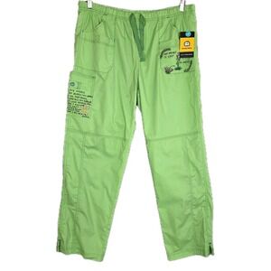 WonderWink Scrub Pants Womens XL Lime Green Nurse Medical Vet NWT